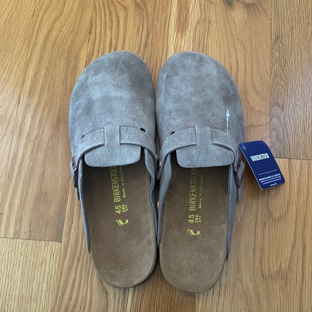 Birkenstock Boston soft footbed clogs.